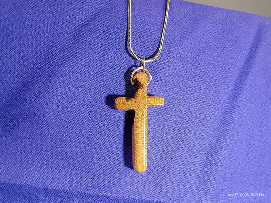 Cross necklace with nickel free chain