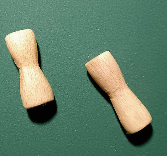 8 Gauge Oak Wood Earrings.