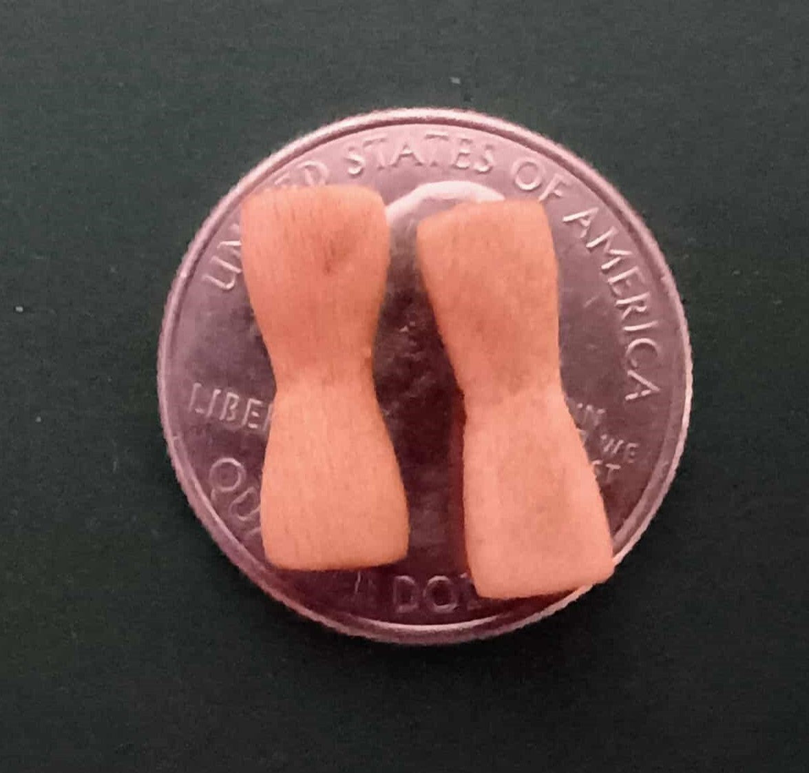 8 Gauge Oak Wood Earrings.